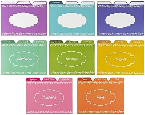 Juvale The Art of Keeping Recipes Perfectly Organized