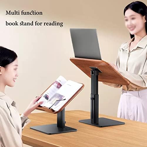 Adjustable Wooden Book Stand for Hands-Free Reading