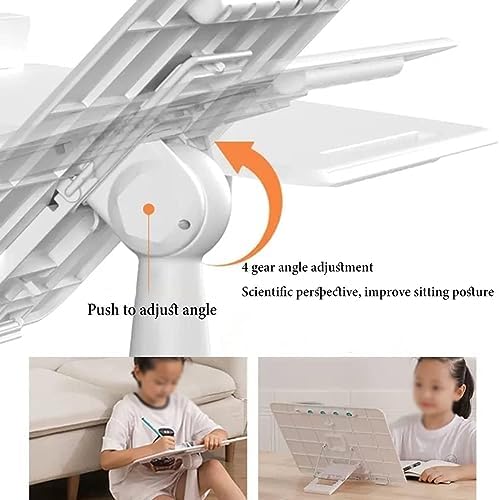 FaLkiN Adjustable Cookbook Stand Foldable Reading Holder for Desk and Kitchen