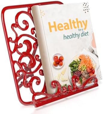 Comfify Cast Iron Recipe Stand - Durable Elegant for Kitchen Convenience