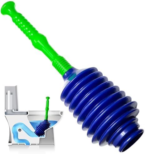 Luigis Toilet Plunger Best Unblocker Snake Design Eco-Friendly Clog Master
