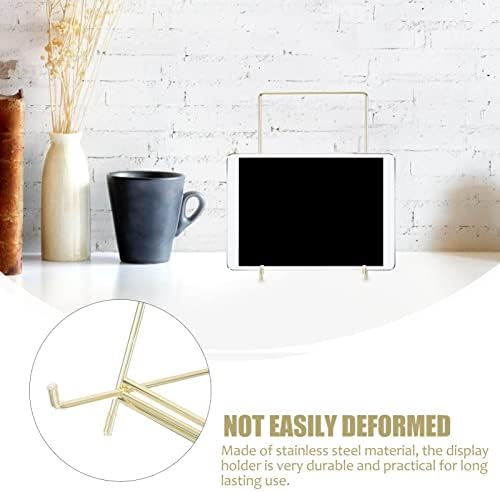 Minimalist Recipe Holder Art Display Stand Stainless Steel Table Stand