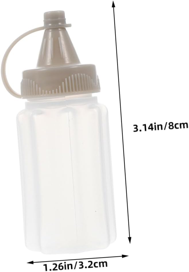 12-Piece Reusable Squeeze Bottles Set Mustard Syrup dispense Leak-Free Design