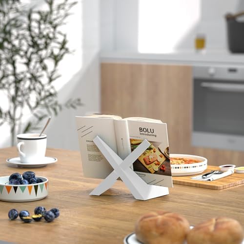 Webtrlics cookbook stand black 100 solid wood non-slip multifunctional kitchen accessory