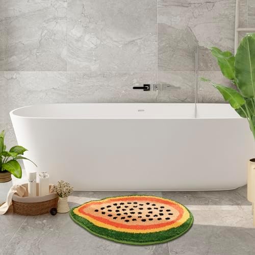 Adorable Papaya-Shaped Bath Mat for Bathroom Kitchen Use