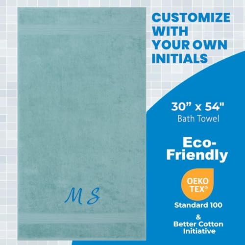 12-Piece Embroidered Cotton Bath Towels for Comfort Style