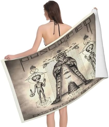 Puscifers Bath Towel Quick Dry Microfiber 52x32 In