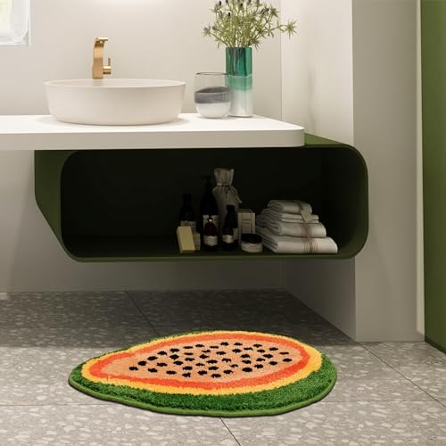 Adorable Papaya-Shaped Bath Mat for Bathroom Kitchen Use