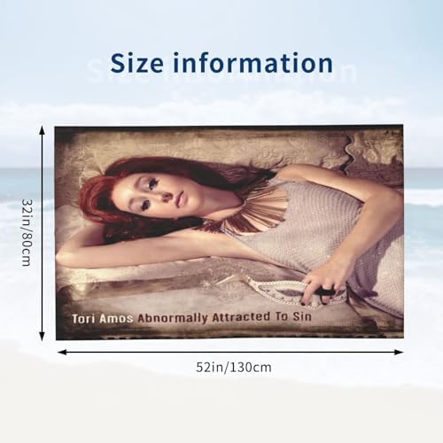 Tori Music Amos Bath Towel Quick Dry Microfiber 52x32 In