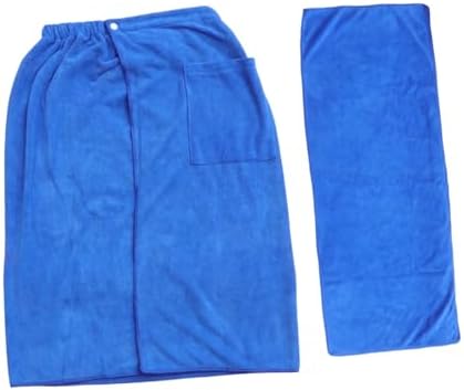 Stylish Mens Bath Robe Beach Towel Set for Adults
