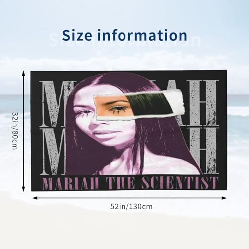 Utxnjskl Mariah The Music Scientist Bath Towel Microfiber 52x32 inches