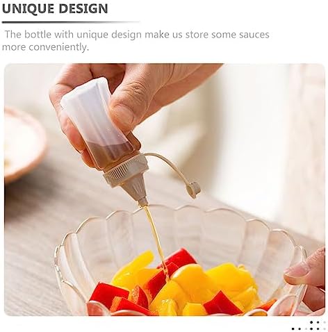 Kichvoe 4pacBarbecueSeasoningBottleOliveOilSqueezeBottleRefillablePicnicCondimentBottlesClearHoneyDispenserJamPaint