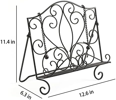 Best Metal Cookbook Holder with Scrollwork for Kitchen Purchase