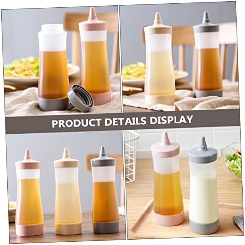 MERRYHAPY 2-Pack Leakproof Salad Dressing Squeeze Bottles