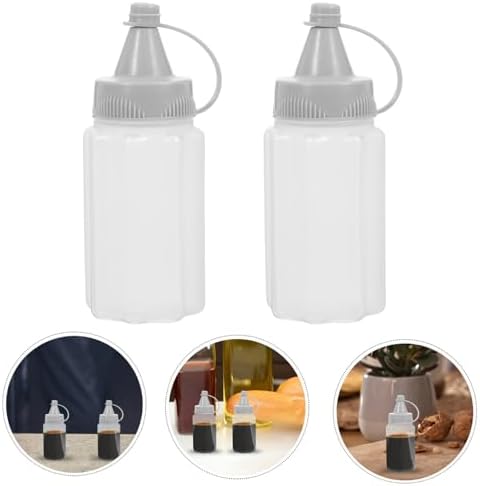 PrettyZoom Squeeze Necessary bottles-Reusable condiment jarPress bottle-Adjustable Size