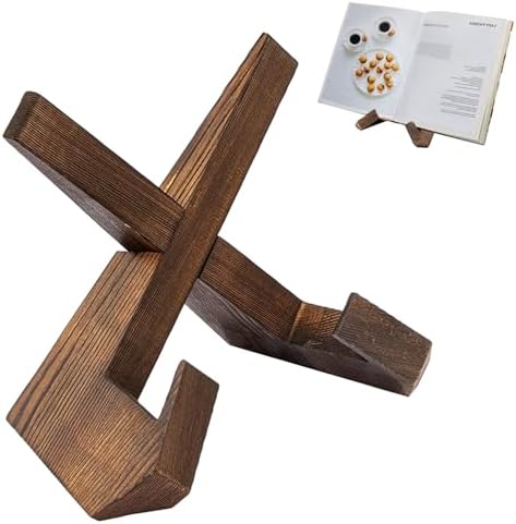 Versatile Cross Design Kitchen Cookbook Stand
