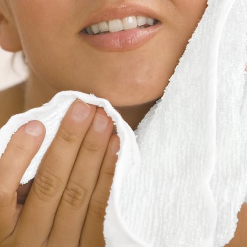 Zero Twist Wash Cloth Set 12x12 Inch - 100 Cotton - Pack of 24 - White