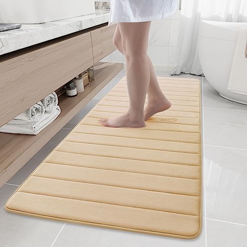 Buganda Memory Foam Bath Mat for Bathroom Shower Tub Soft Durable
