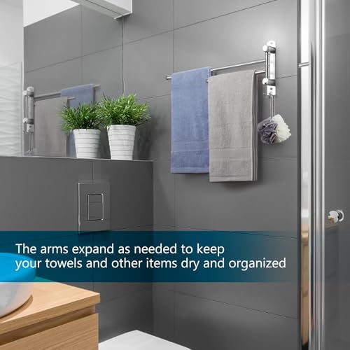 Adjustable Towel Rack JSVER Stainless Steel