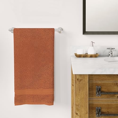 A1 Home Collections Burnt Caramel Bath Towels Pack of 4