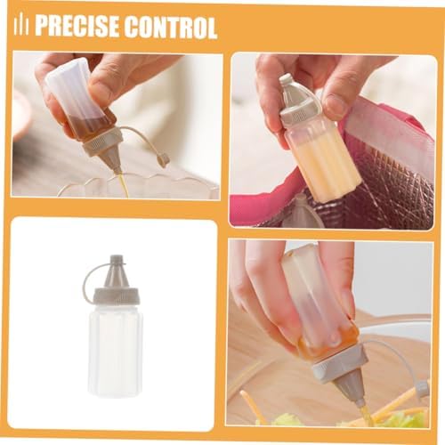 12-Pack Reusable Mini Squirt Condiment Bottles