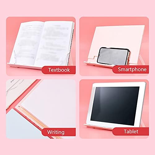 Adjustable Plastic Book Stand Foldable for Desk Reading