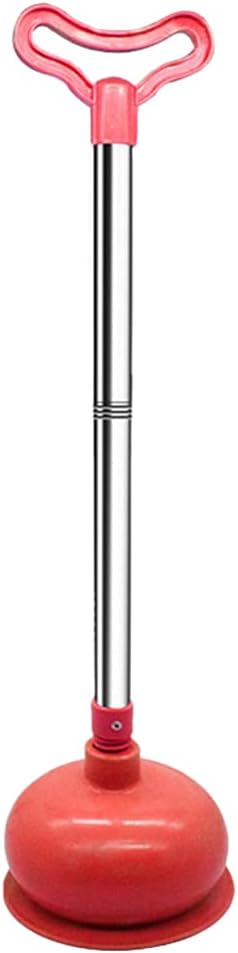 Angoily Heavy Duty Rubber Toilet Plunger with Long Handle