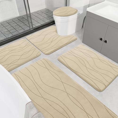 YIHOUSE Memory Foam Bathroom Rugs