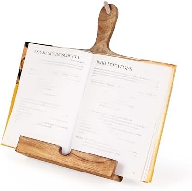 Mango Wood CookBook Stand Adjustable and Durable