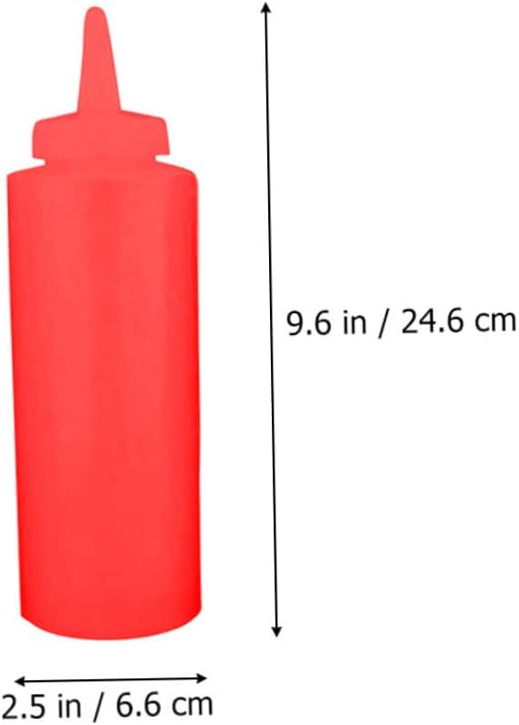 Squeeze Condiment Bottles Set for Ketchup Salad Dressing Mustard