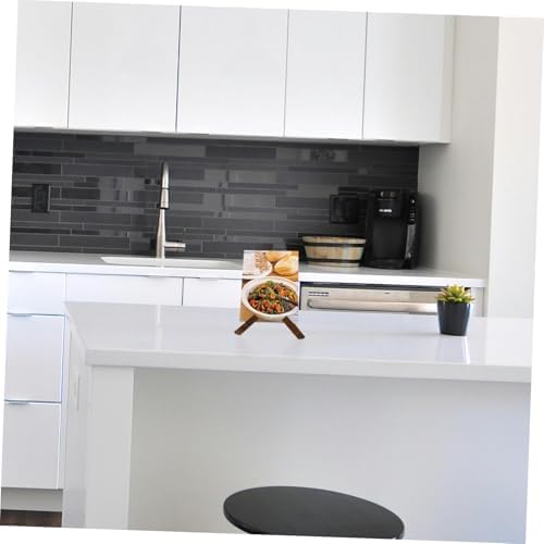 GRIRIW Wooden Recipe Stand for Kitchen Display and Reading 1