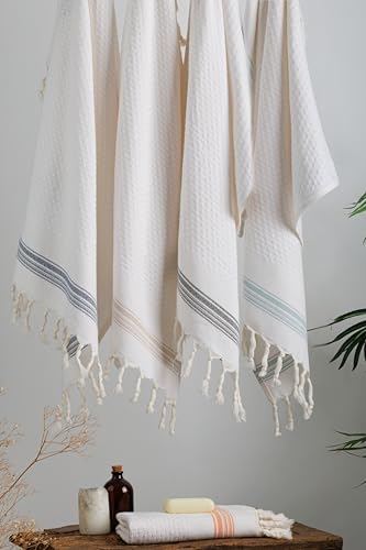 DEMMEX - Luxury Waffle cotton Bubbles Turkish Hand Towels