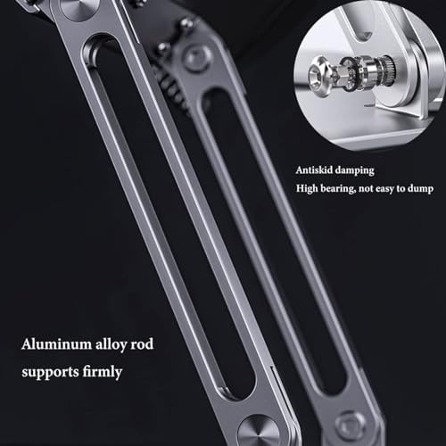 Perfect for Reading Study Foldable Book Stand with Adjustable Angle Height Silver