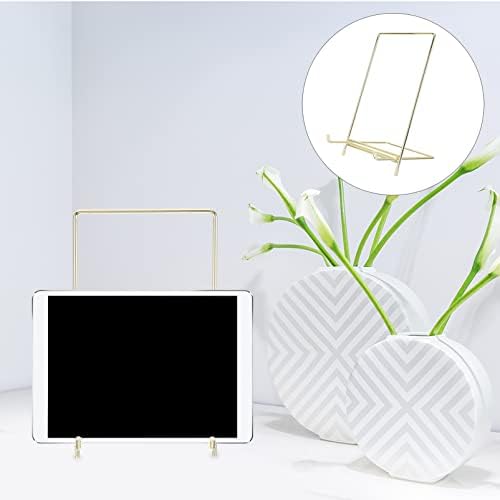 Minimalist Recipe Holder Art Display Stand Stainless Steel Table Stand