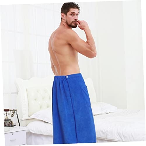 Stylish Mens Bath Robe Beach Towel Set for Adults
