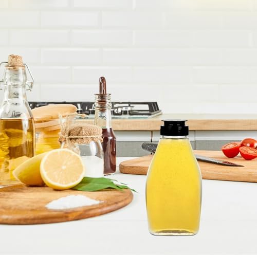 Zerodeko Jar Sugar Pot 4Pcs Sauce Squeeze Bottles