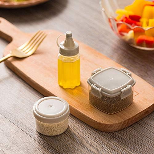 4 Pack Mini Squeeze Bottles Condiment Set for Kitchen Use