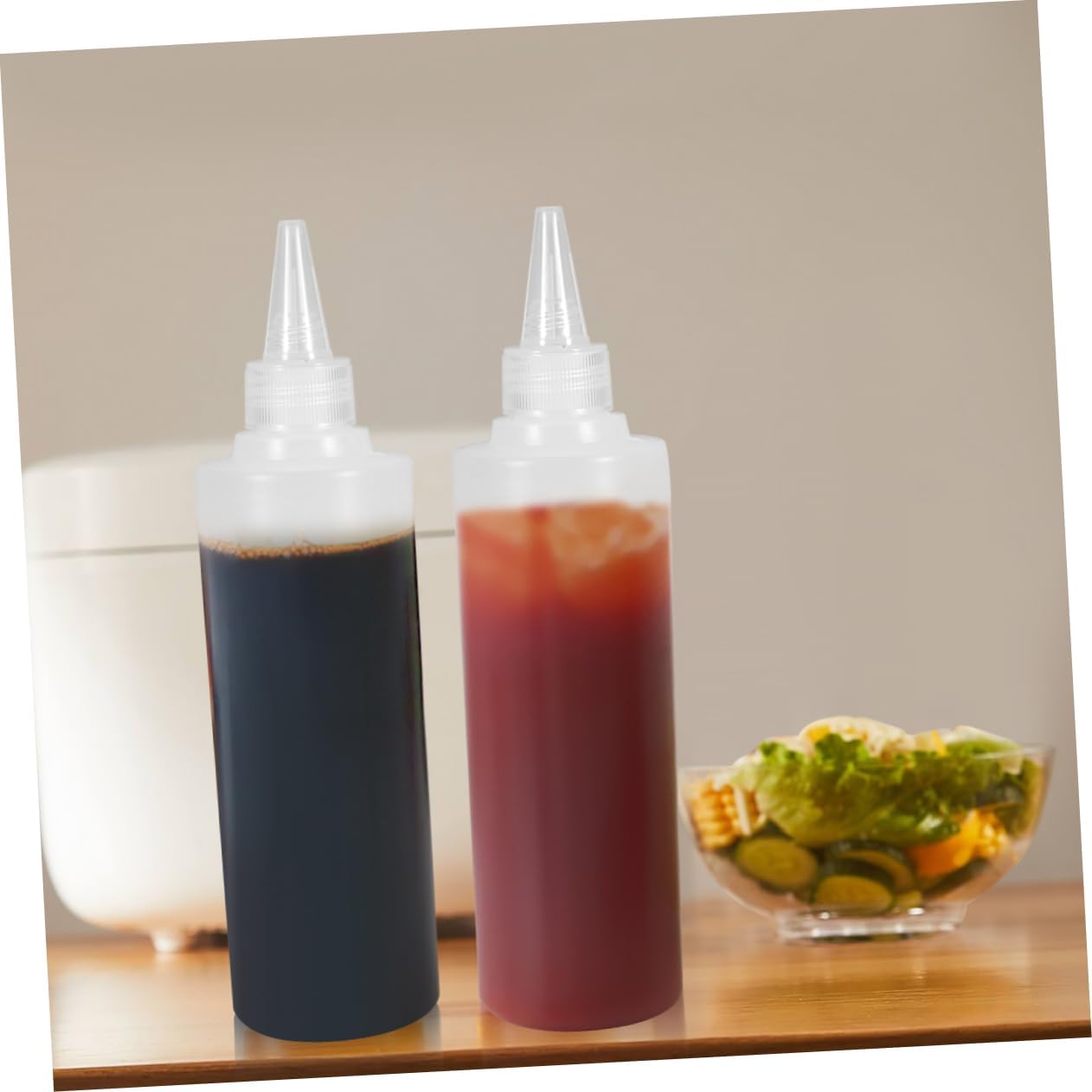 6 Set Squeeze Bottles for Kitchen condiments