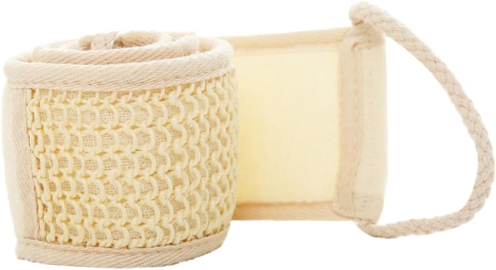Beige Exfoliating Bath Towel