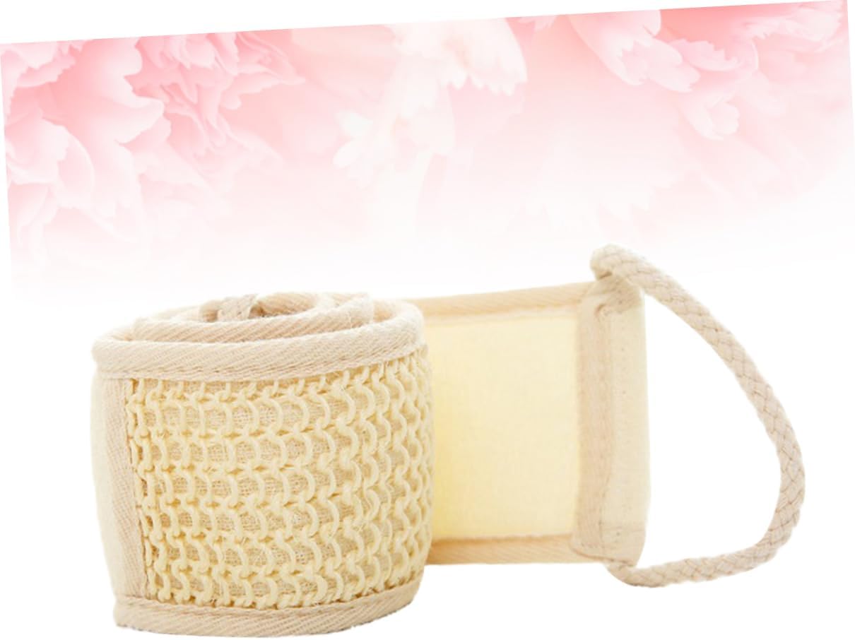 Beige Exfoliating Bath Towel