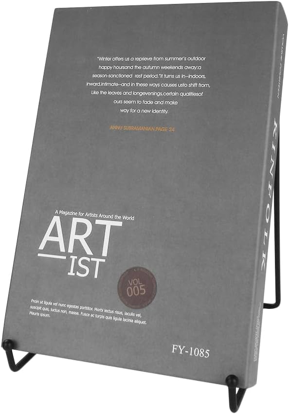 FONHERILI Kitchen Classic - atlantis Black XL Large Cook Book Stand