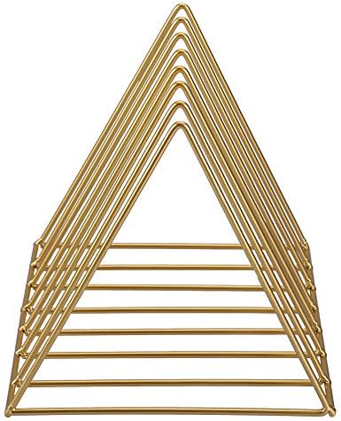 Bookshelf Creative Iron Triangle for Books Magazines