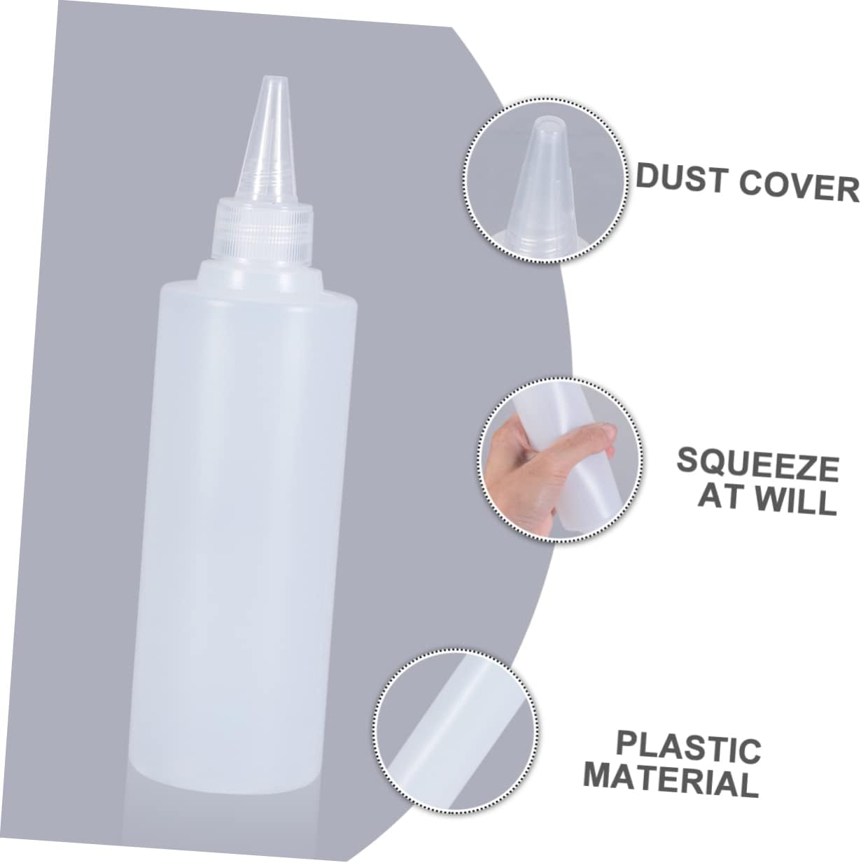 6 Set Squeeze Bottles for Kitchen condiments
