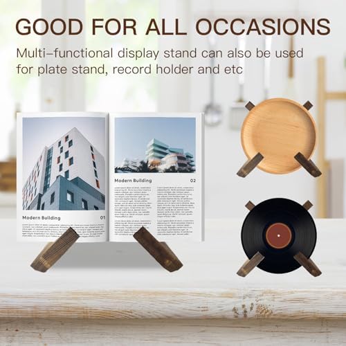 Sturdy Wooden Kitchen Stand Hands-Free Recipe Support