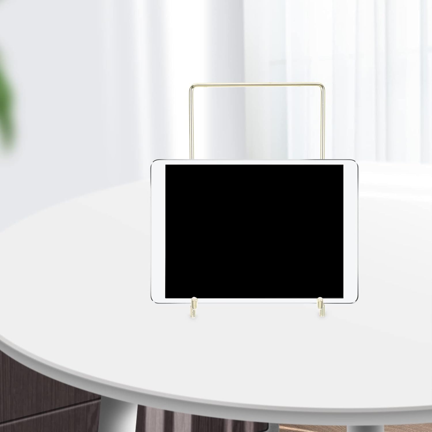 Minimalist Recipe Holder Art Display Stand Stainless Steel Table Stand