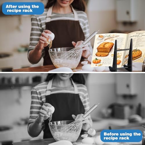 Sturdy Acrylic Cookbook Stand for Kitchen Countertops