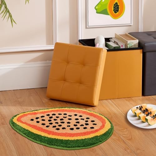 Adorable Papaya-Shaped Bath Mat for Bathroom Kitchen Use