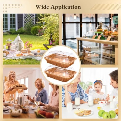 Imitation Rattan Baskets for Living Room Kitchen Dinning table