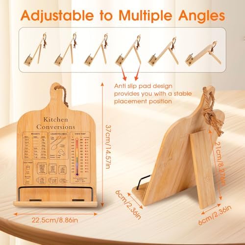 Bamboo Kitchen Stand with Protector MULTI-PURPOSE Gift for Mom