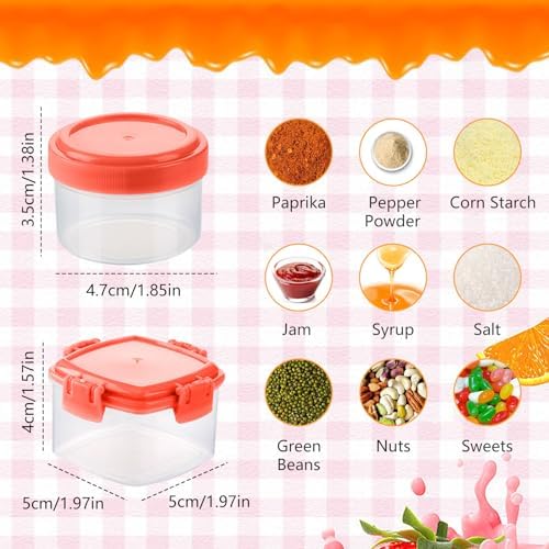 homimor 12Pack Mini Plastic Sauce Squeeze Bottles